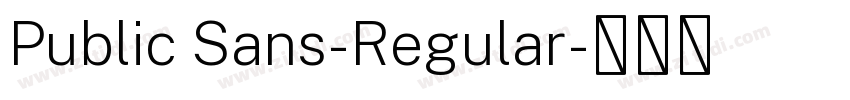 Public Sans-Regular字体转换